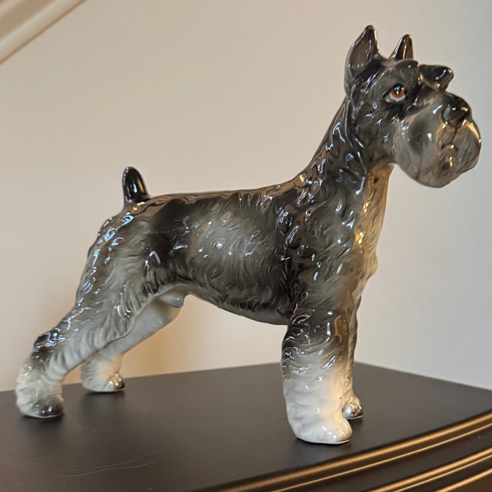 Vintage Shafford Japan Schnauzer Figurine Model #160